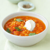 Rote Linsen-Tomaten-Suppe Rote Linsen-Tomaten-Suppe