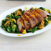 Entenbrust mit Mangoldgemüse