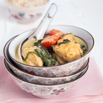 Fischcurry mit Spinat Fischcurry mit Spinat