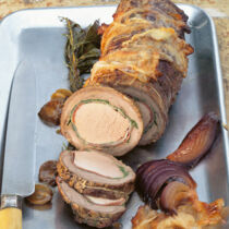 Rinderrollbraten mit Schweinefilet Rinderrollbraten mit Schweinefilet