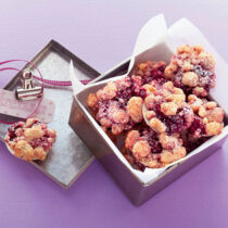 Minikirsch-Crumbles Minikirsch-Crumbles