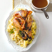 Fasan mit fruchtigem Sauerkraut Fasan mit fruchtigem Sauerkraut