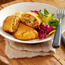 Kartoffelmaultaschen mit Lauchfüllung