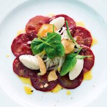 Rote-Bete-Carpaccio mit Orangen-Vinaigrette