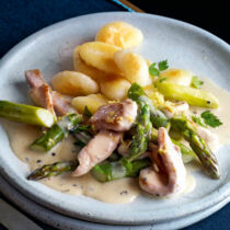 Grüne Kalbfleisch-Spargel-Pfanne Grüne Kalbfleisch-Spargel-Pfanne