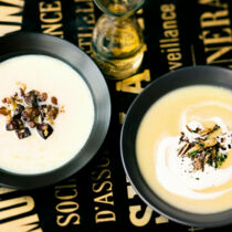 Kartoffelschaumsuppe mit Shiitake Kartoffelschaumsuppe mit Shiitake