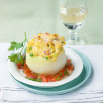 Kohlrabi mit Hirsefüllung Kohlrabi mit Hirsefüllung