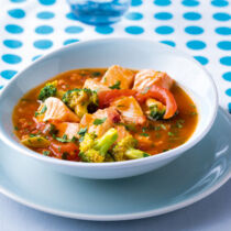 Fischgulasch mit Brokkoli Fischgulasch mit Brokkoli