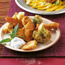 Ausgebackenes Gemüse