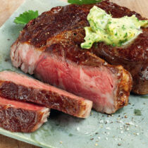 Rindersteak mit Wasabi-Butter