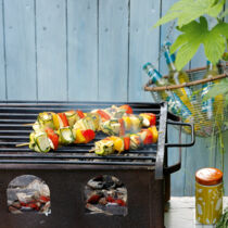 Grillkäse vom Spieß Grillkäse vom Spieß