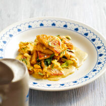 Abgreschte Knödel mit Ei Abgreschte Knödel mit Ei