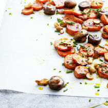 Süßkartoffeln vom Blech Süßkartoffeln vom Blech