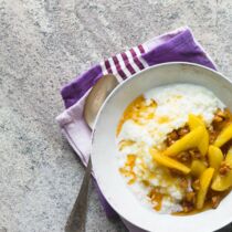 Milchreis mit karamellisierten Äpfeln