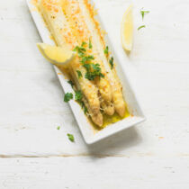 Gratinierter weißer Spargel Gratinierter weißer Spargel