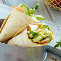 Chicken-Wraps mit Mango