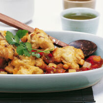 Gebackener Fisch süßsauer