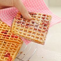 Haferflockenwaffeln mit Cranberrys