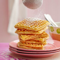 Marzipanwaffeln mit Banane Marzipanwaffeln mit Banane