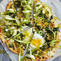 Grüne Veggie-Pizza-Primavera