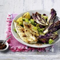 Würzhähnchen mit Radicchio