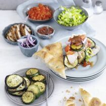 Würzige Pita - selbst belegt