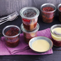 Double Choc Cherry Cakes