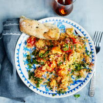 Couscous-Salat mit Quetschtomaten