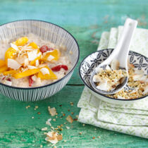 Kokos-Milchreis mit Mango Kokos-Milchreis mit Mango