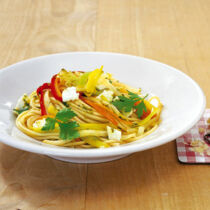 Gemüsestreifen mit Käse Gemüsestreifen mit Käse