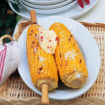 Maiskolben mit Chili-Honig-Butter