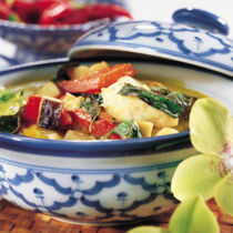 Fisch-Curry mit Auberginen