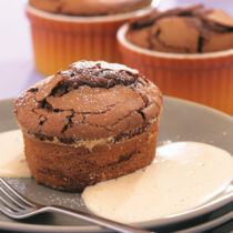 Kleine Schokokuchen mit Zabaione