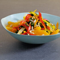 Paprika-Mangold mit Orangen Paprika-Mangold mit Orangen