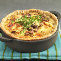 Apfel-Hackfleisch-Quiche