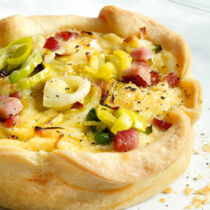 Lauch-Tarte mit Schinken