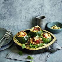 Gefüllte Rondini mit Feta und Cashewkernen