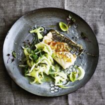 Skrei auf Fenchelkraut mit Wakame