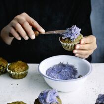 Grüne Hafer-Heidelbeer-Muffins Grüne Hafer-Heidelbeer-Muffins