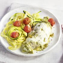 Hähnchen mit Zucchini-Nudeln