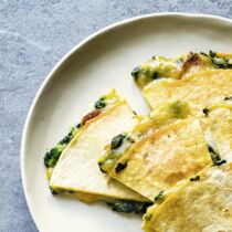 Quesadillas mit Spinat Quesadillas mit Spinat
