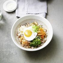 Bibimbap koreanische Reis-bowl Bibimbap koreanische Reis-bowl