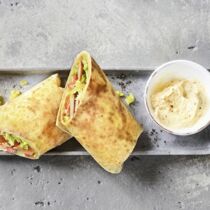 Burritos mit Erdnuss-Sauce Burritos mit Erdnuss-Sauce