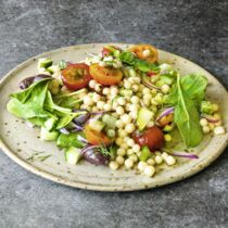 Perlcouscous-Oliven-Salat Perlcouscous-Oliven-Salat