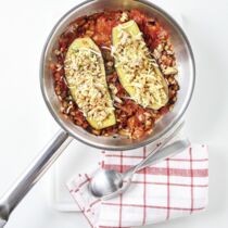 Auberginenschnitzel mit Käse