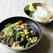 Thai-Curry mit Auberginen