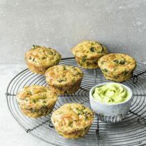 Grüne Gemüse-Käse-Muffins