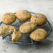 Buchweizen-Chia-Brötchen Buchweizen-Chia-Brötchen