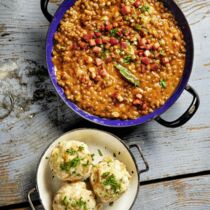 Specklinsn mit Knödln