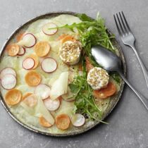 Gemüse-Carpaccio mit Ziegenkäse